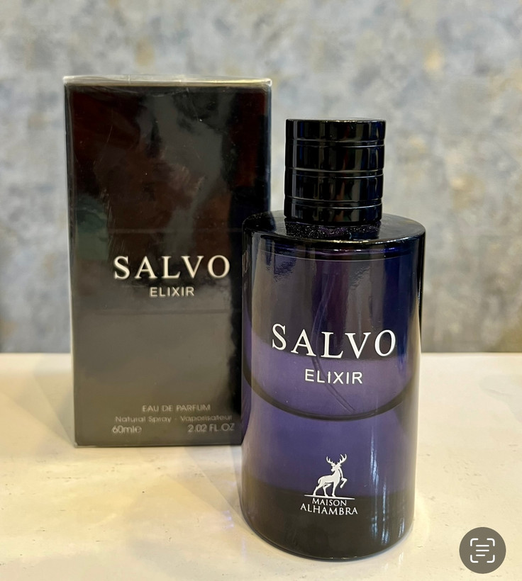 ادکلن سالو الکسیر شرکت الحمبرا حجم ۱۰۰ میل Salvo Elixir Alhambra