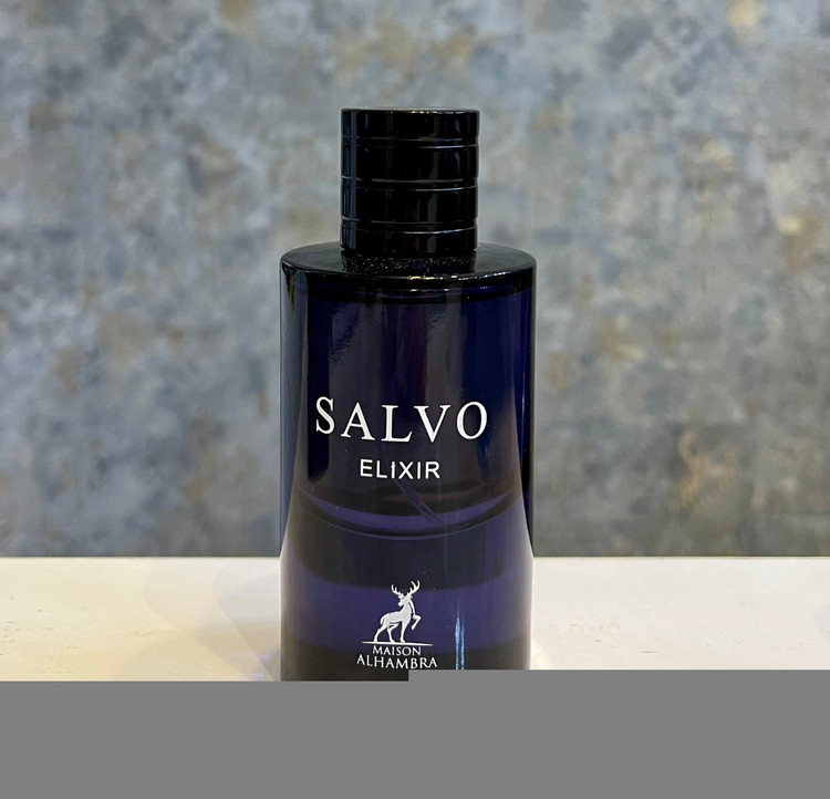 ادکلن سالو الکسیر شرکت الحمبرا حجم ۱۰۰ میل Salvo Elixir Alhambra