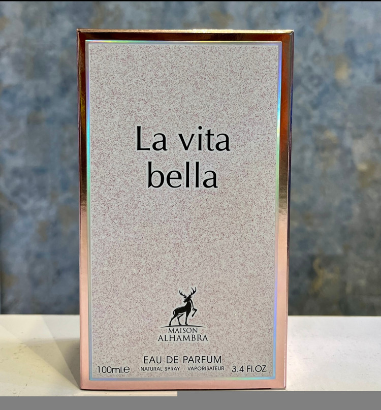 ادوپرفیوم عطر ادکلن زنانه لا ویتا بلا الحمبرا لانکوم لا ویه است بله حجم ۱۰۰ میل Alhambra La Vita Bella