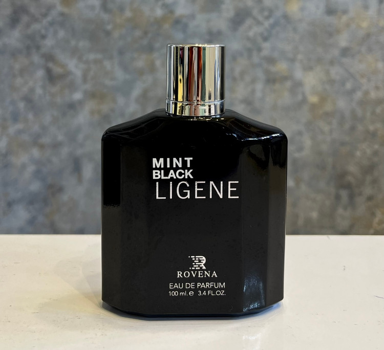 ادوپرفیوم عطر ادکلن مردانه شرکتی روونا مدل مینت بلک لیجن رایحه مون بلان لجند حجم ۱۰۰ میل